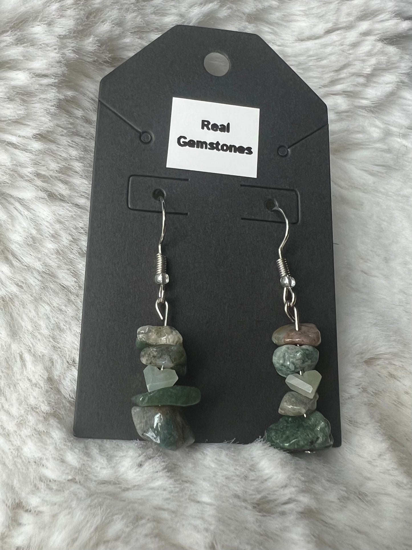 Elegant Silver with Indian Agate Gemstones