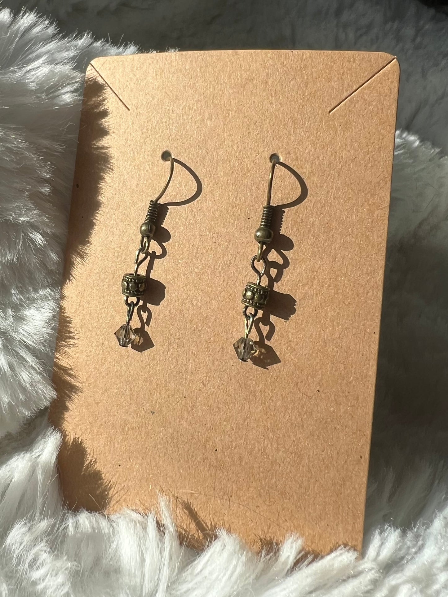Elegant Bronze Dangle Earrings
