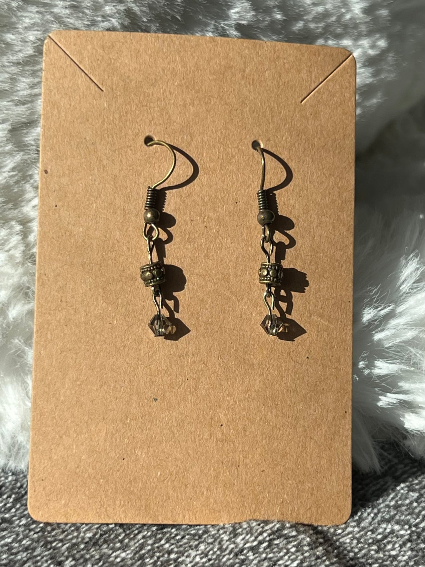 Elegant Bronze Dangle Earrings