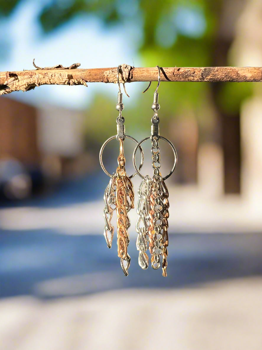 Steampunk Chain Earrings