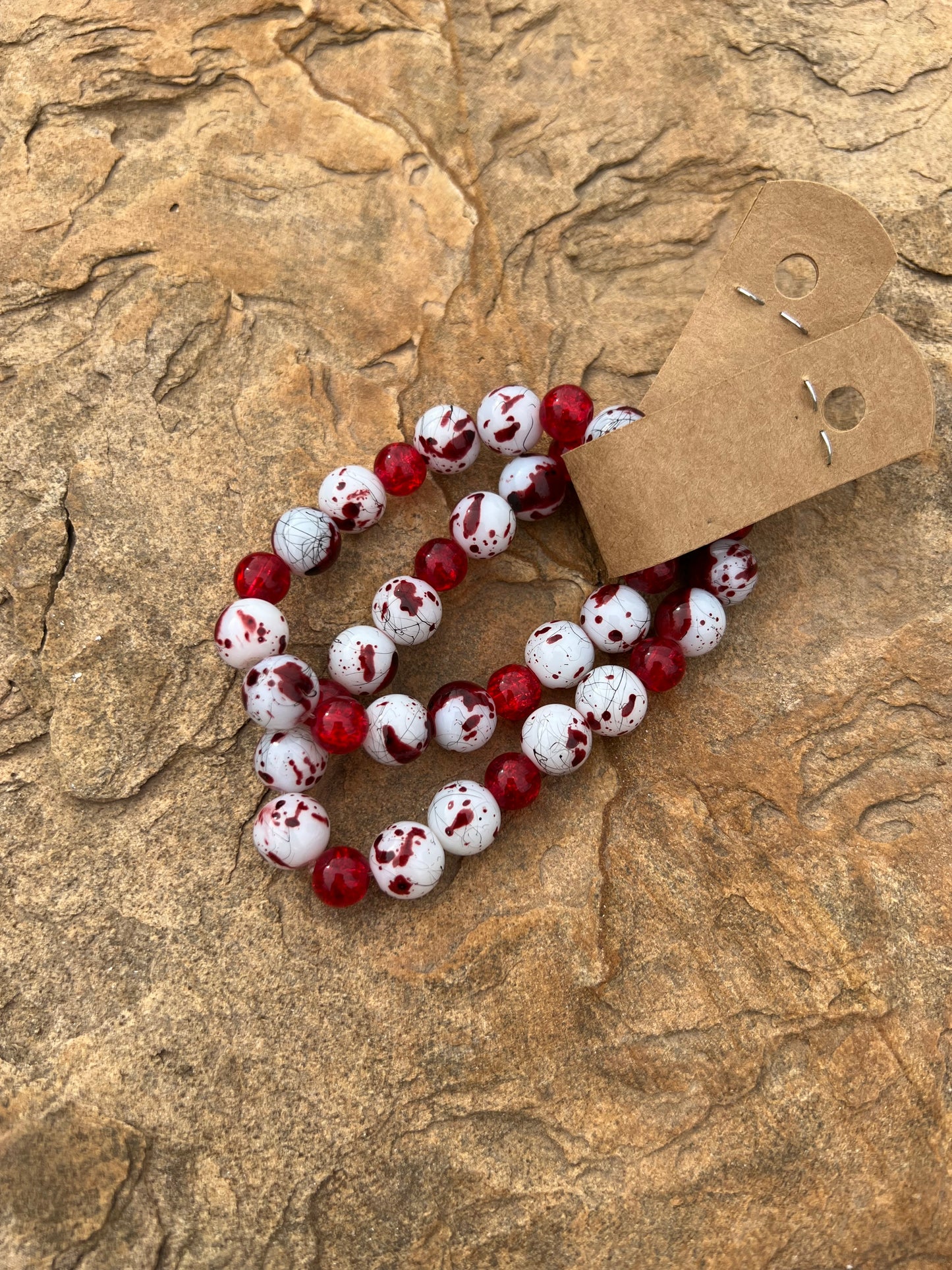 Blood Splatter Bracelets