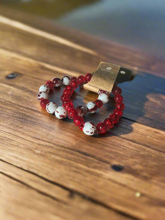 Blood Splatter Bracelets