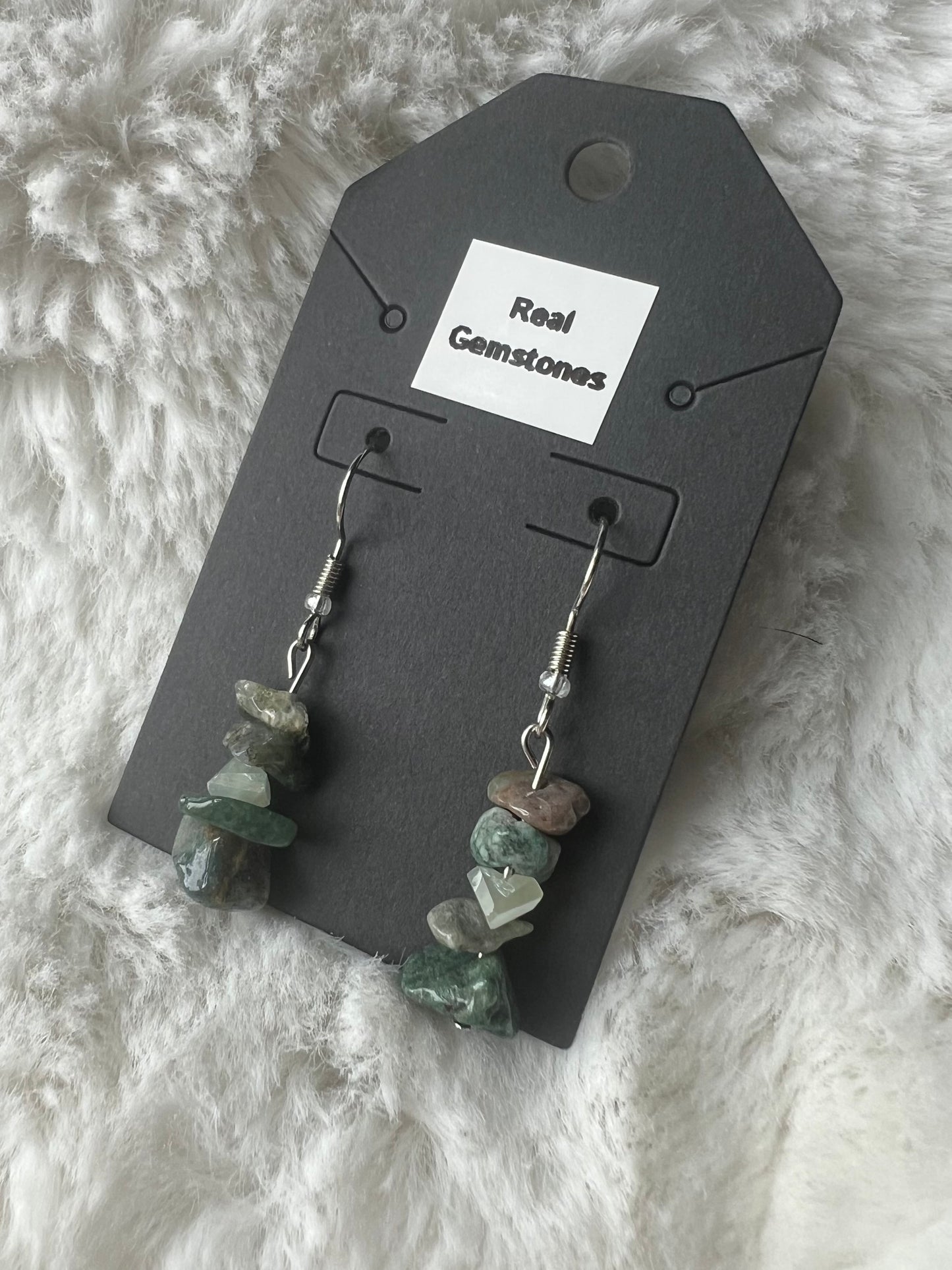 Elegant Silver with Indian Agate Gemstones