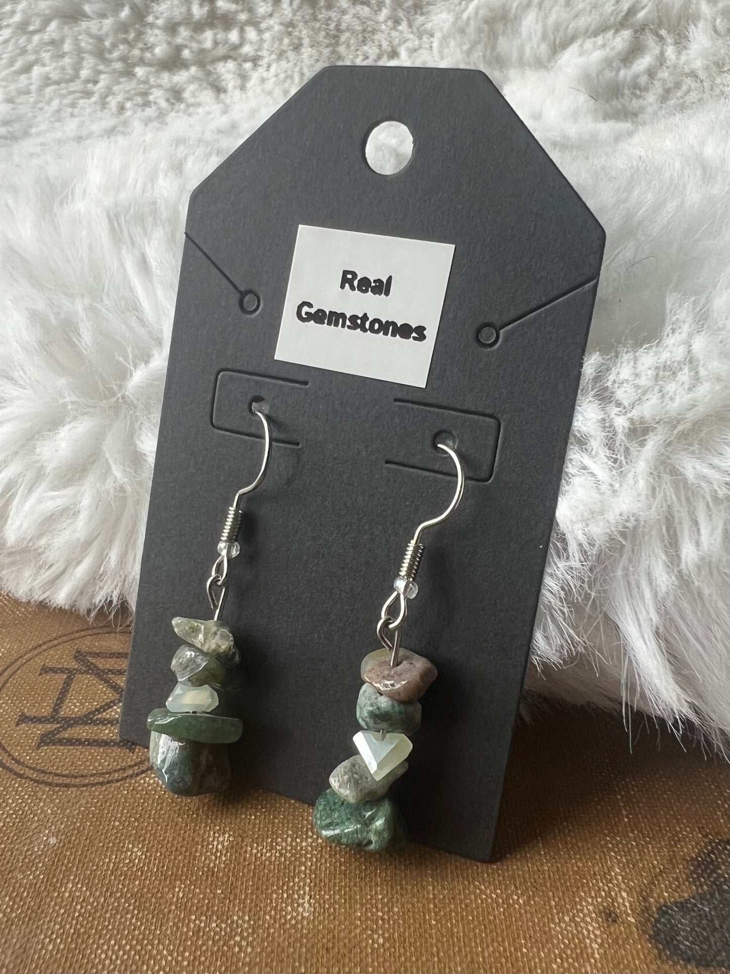 Elegant Silver with Indian Agate Gemstones